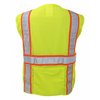 Ironwear Surveyor Safety Vest Class 2 w/ Zipper & Radio Clips (Lime/5X-Large) 1277-LZ-RD-5XL